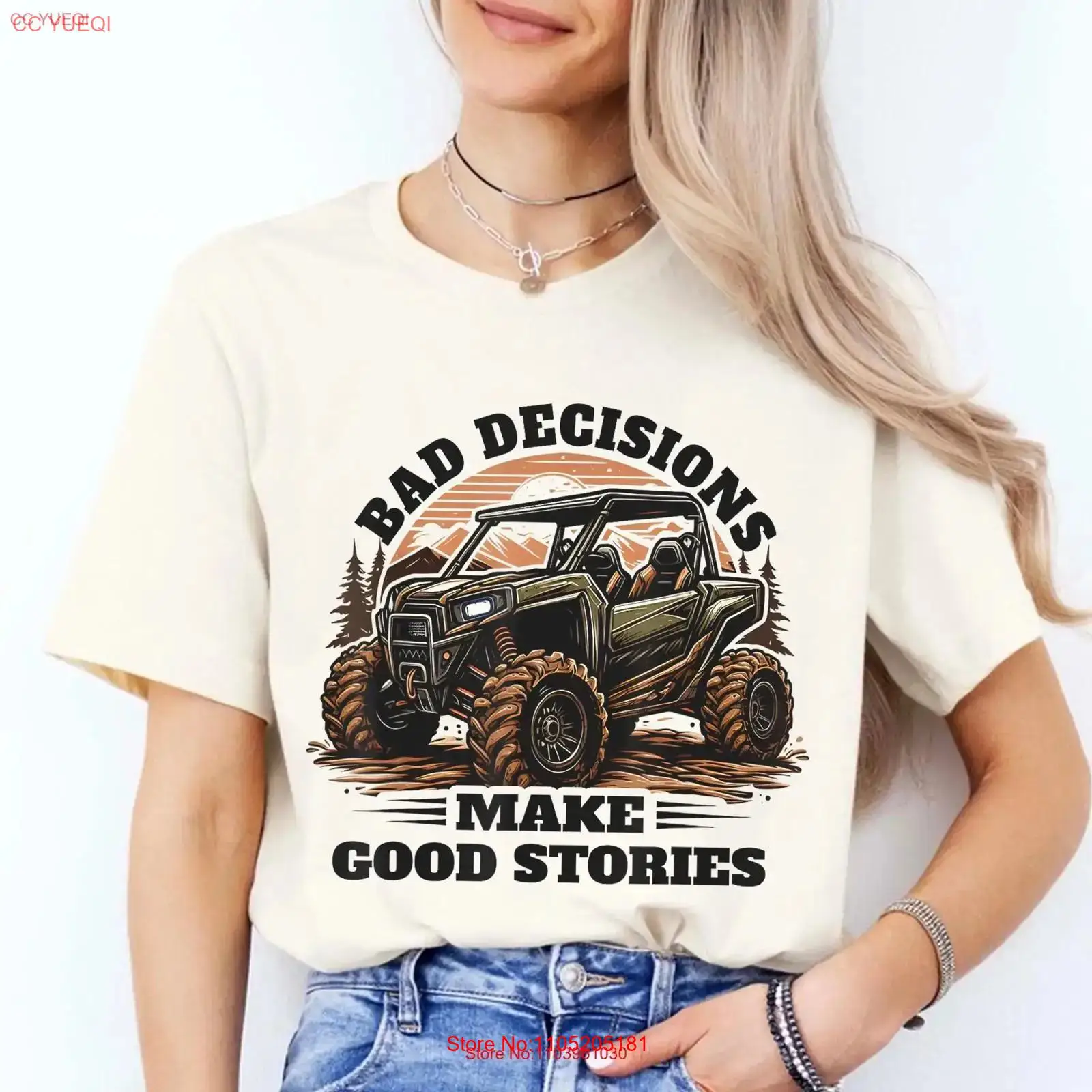 Outdoor Adventure Utv - Koszulka Bad Decisions Make Good Stories
